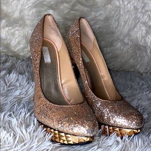 Golden Sparkles High Heels